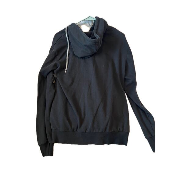 Ohoo Black Zip Up Sleeveless Hoodie Mens L - Picture 2 of 3